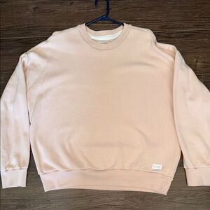 Hollister Light Pink Oversized Crewneck Sweater